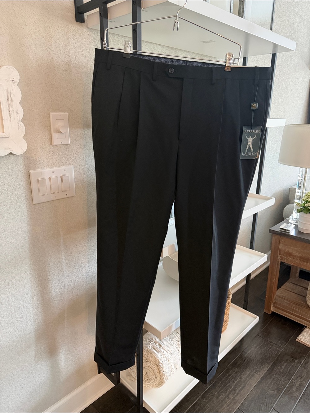Lauren Ralph Lauren Black Men's Dress Pants - Nibbs